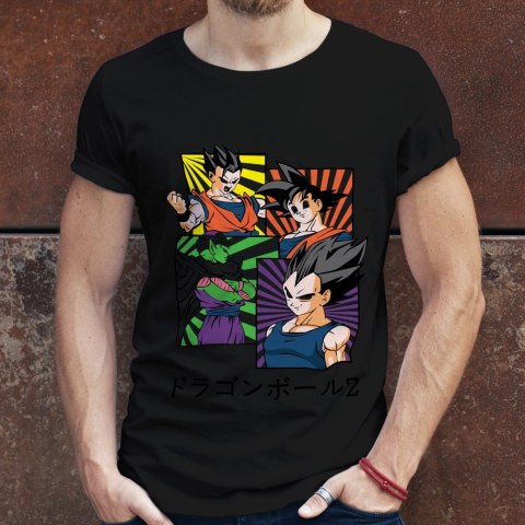 Koszulka męska czarna z nadrukiem " ANIME Dragon Ball Z"