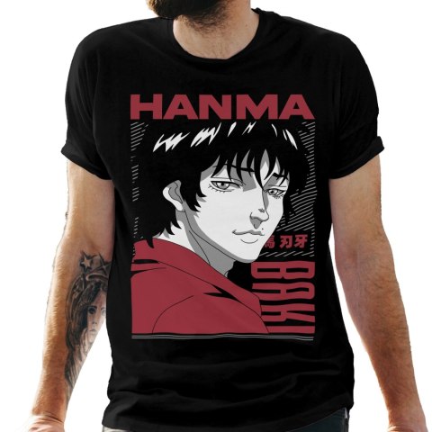 Koszulka męska czarna z nadrukiem " ANIME Baki Hanma"