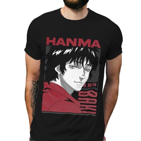 Koszulka męska czarna z nadrukiem " ANIME Baki Hanma"