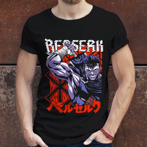 Koszulka męska czarna z nadrukiem " ANIME Berserk"