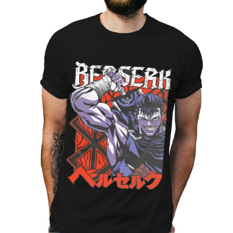 Koszulka męska czarna z nadrukiem " ANIME Berserk"