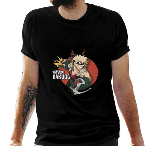 Koszulka męska czarna z nadrukiem " ANIME My Hero Academia"