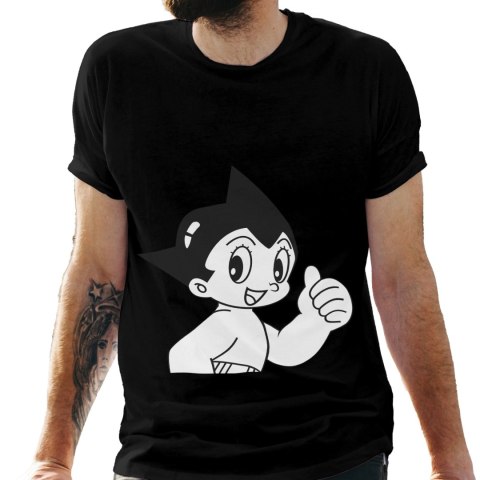 Koszulka męska czarna z nadrukiem " ANIME Astro Boy"