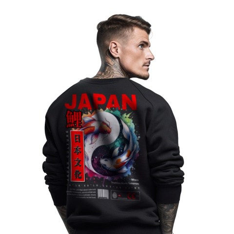 Bluza męska bez kaptura z nadrukiem na plecach "Japan Culture"