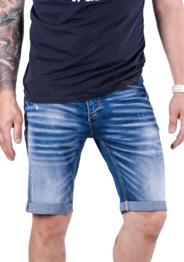 R.36 Spodenki męskie krótkie jeansowe mankiety Davide