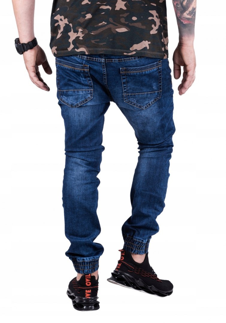 R.33 Spodnie joggery jeansowe męskie Simon