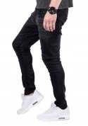 R.35 Spodnie męskie jeansy rurki czarne Jacob