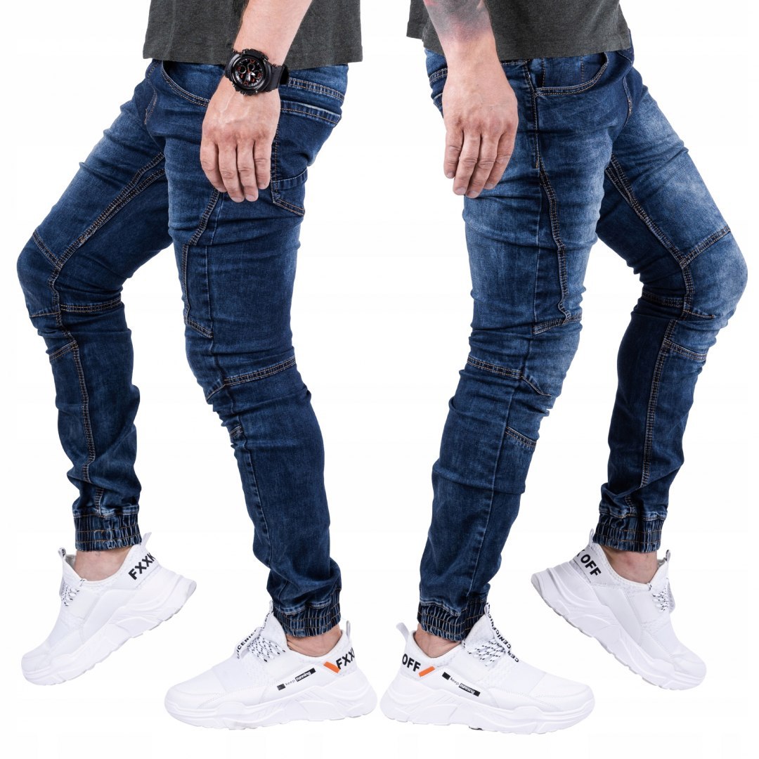 R.37 Spodnie joggery jeansowe męskie Rodrigo
