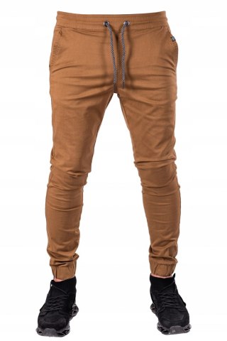 R.XS Pas 72cm spodnie męskie JOGGERY camel Joel