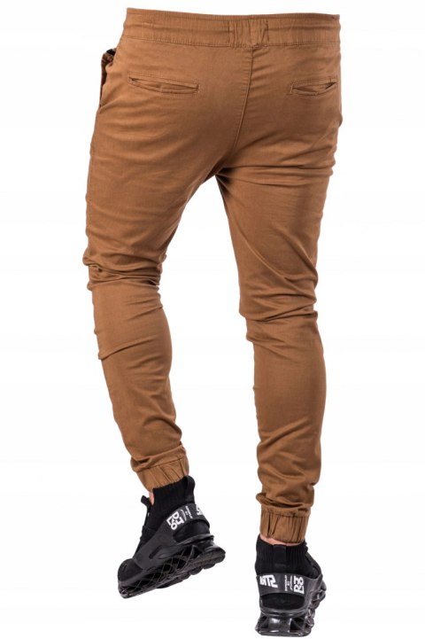 R.XS Pas 72cm spodnie męskie JOGGERY camel Joel