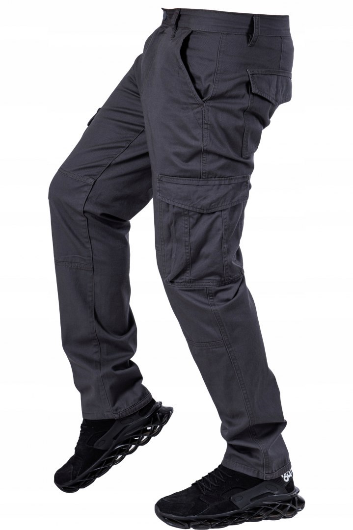 R.30 Pas 80cm spodnie męskie szare bojówki Duarte