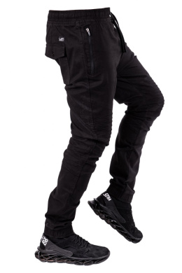 R.L Pas 88-92cm spodnie męskie JOGGERY czarne Yao
