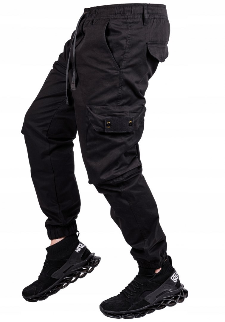 R30 Spodnie męskie joggery materiałowe bojówki Ero