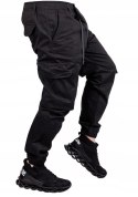 R36 Spodnie męskie joggery materiałowe bojówki Ero