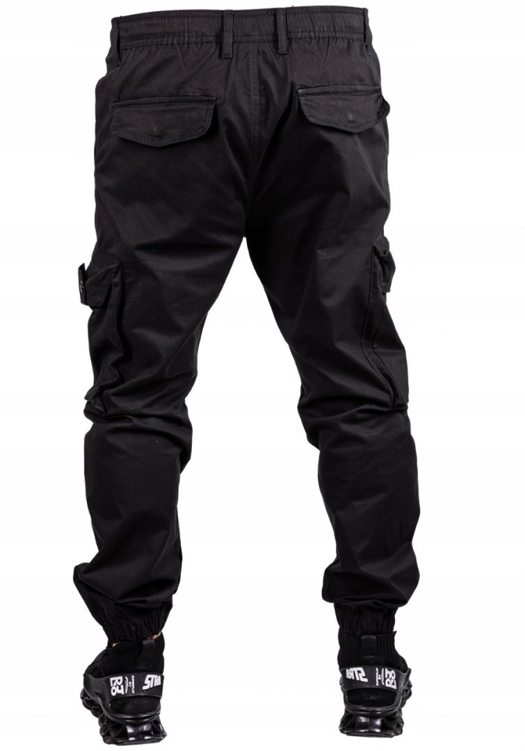 R36 Spodnie męskie joggery materiałowe bojówki Ero