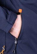 R.L Kurtka męska SOFTSHELL bluza z kapturem granat