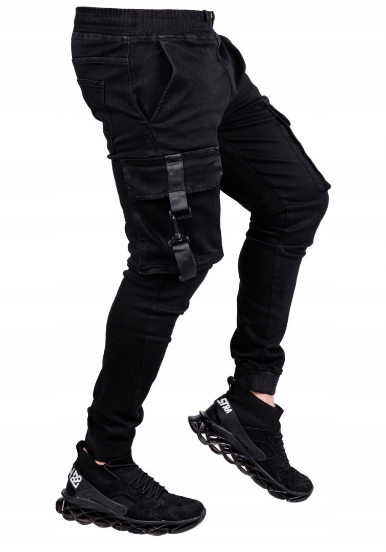 Spodnie męskie BOJÓWKI joggery czarne Gant r.29