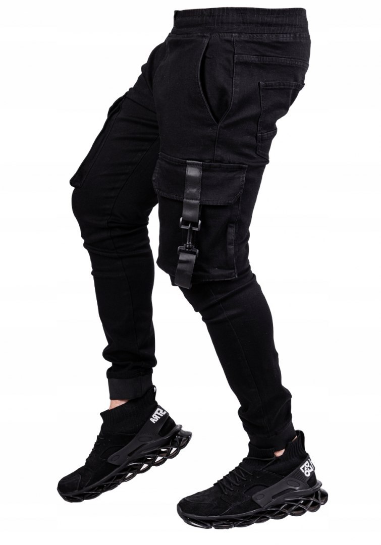 Spodnie męskie BOJÓWKI joggery czarne Gant r.32