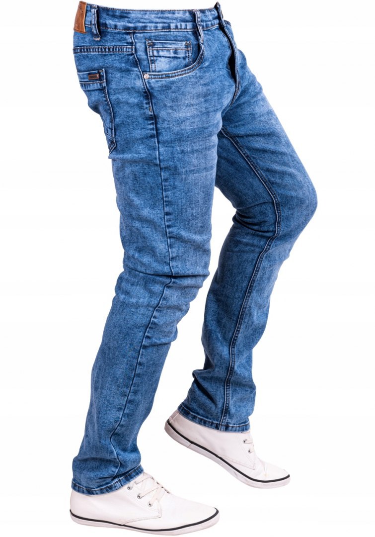 Spodnie męskie JEANSOWE klasyczne proste BLAS r.34