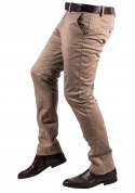 R.36 Spodnie męskie CHINOSY klasyczne beżowe OLAF