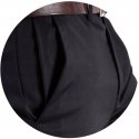 R.36 Spodnie męskie CHINOSY klasyczne czarne GORAN