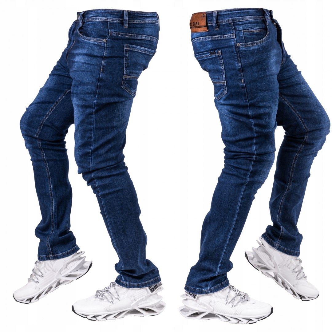 R.33 Spodnie męskie jeansowe klasyczne NASI