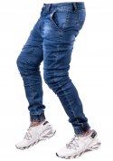 R.30 Spodnie joggery niebieskie JEANSY REINN