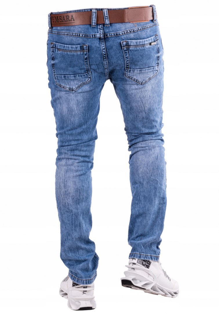 r.29 Spodnie męskie jeansowe klasyczne ENOX