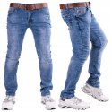 r.30 Spodnie męskie jeansowe klasyczne ENOX