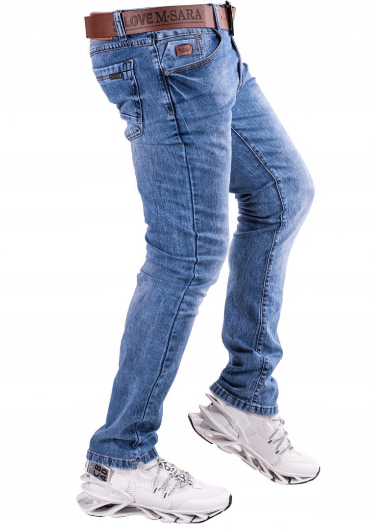 r.33 Spodnie męskie jeansowe klasyczne ENOX