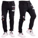 r.38 Spodnie męskie czarne jeansowe FELIPE