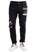 r.38 Spodnie męskie czarne jeansowe FELIPE