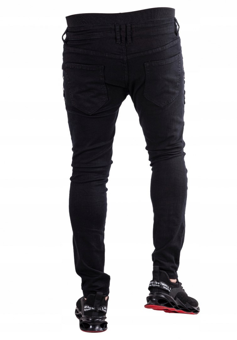 r.30 Spodnie męskie czarne jeansowe OSCAR