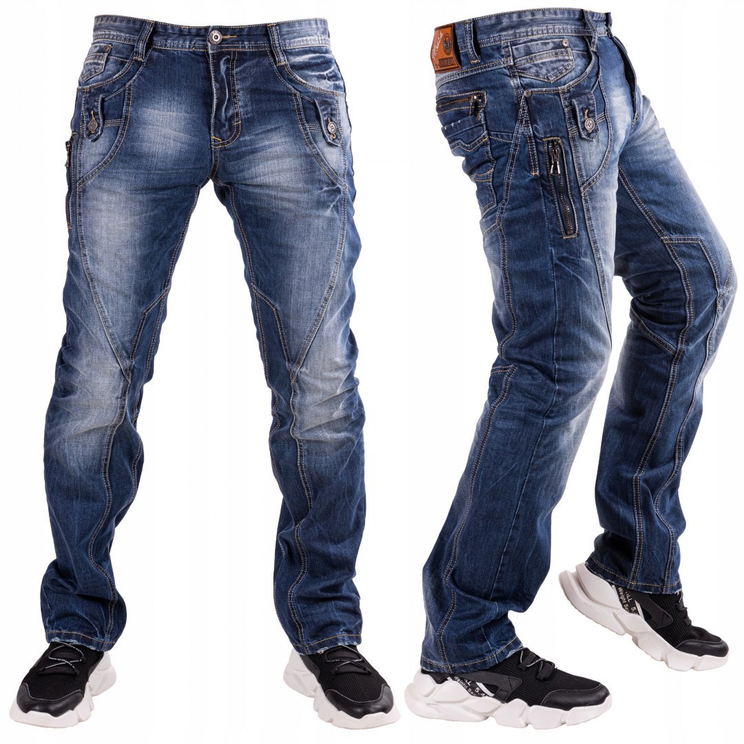 r.32 Spodnie męskie jeansowe cieniowane RAFAEL