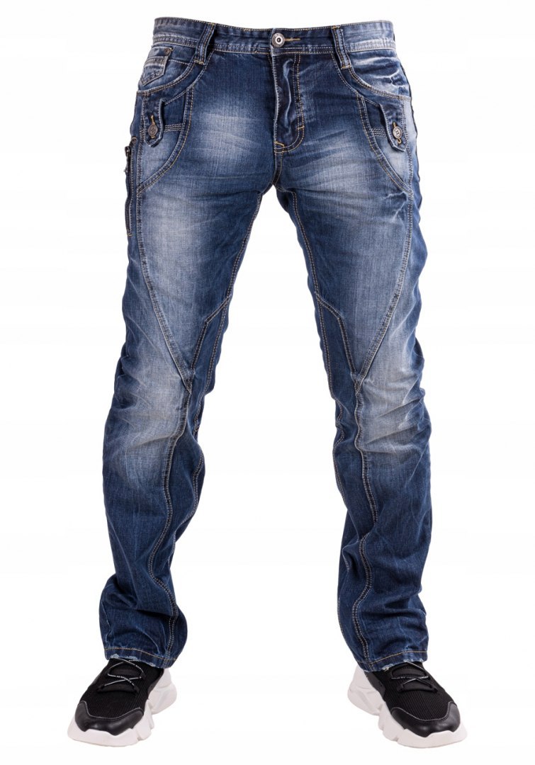 r.34 Spodnie męskie jeansowe cieniowane RAFAEL