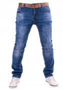 r.31 Spodnie męskie jeansowe klasyczne AMBO