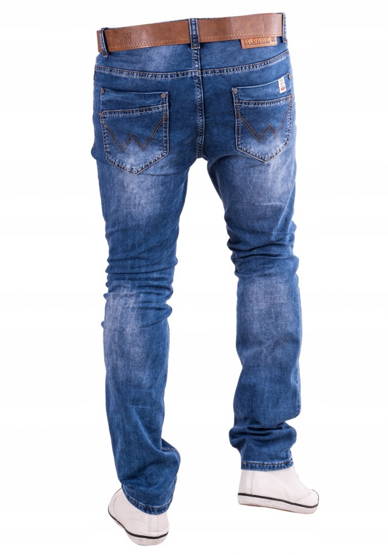 r.33 Spodnie męskie jeansowe klasyczne AMBO