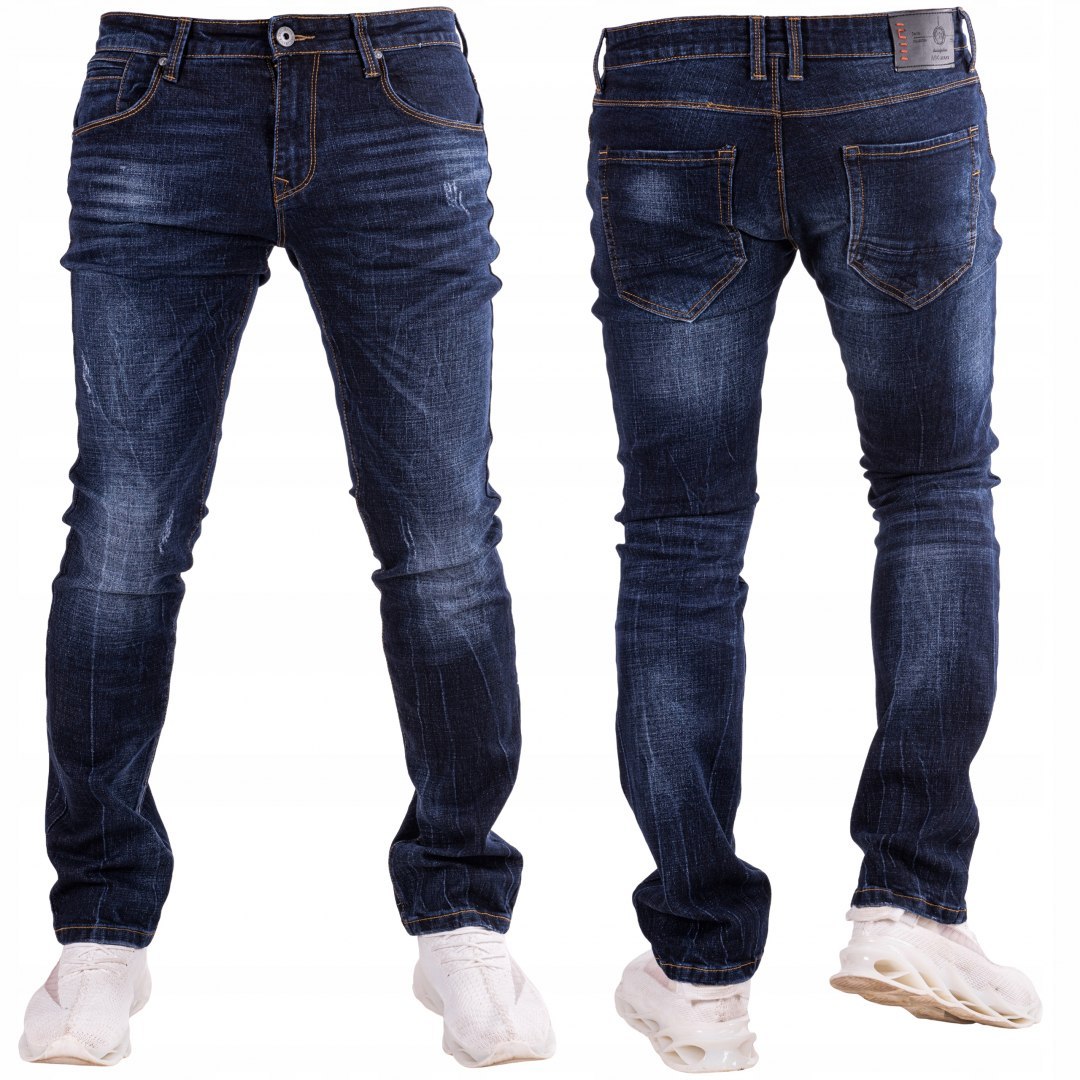 r.30 Spodnie męskie jeansowe klasyczne PABLO