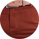 r. 36 Spodnie męskie rude zwężane chinosy MAURO
