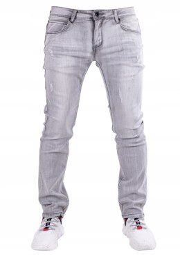 r.32 Spodnie męskie szare jeansowe THIAGO