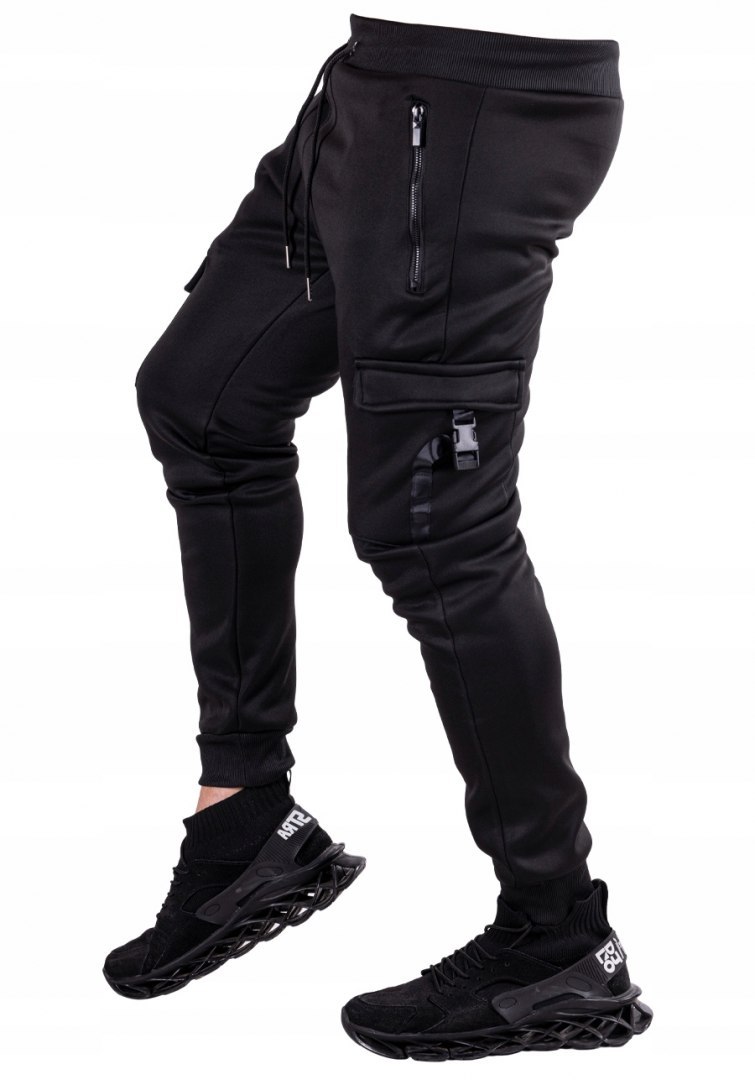 r.XL Spodnie JOGGERY dresowe bojówki SIBBI