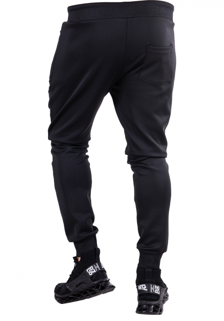 Spodnie JOGGERY dresowe czarne FRANCIS r.4XL
