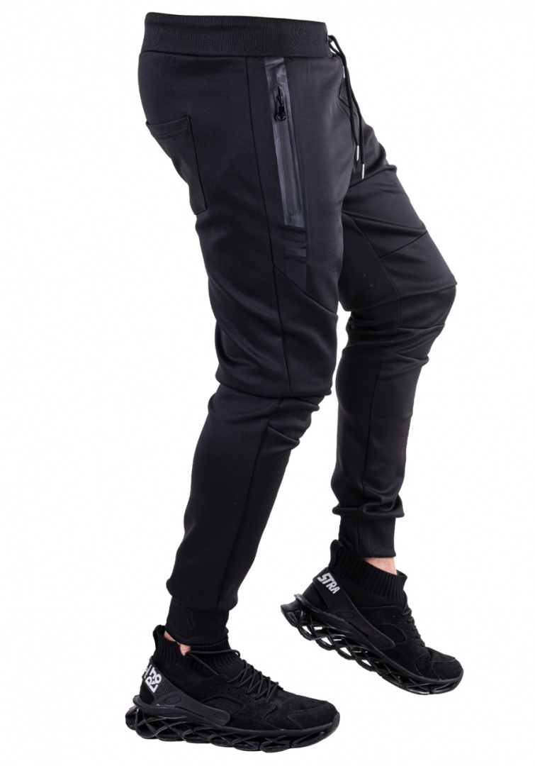 Spodnie JOGGERY dresowe czarne FRANCIS r.5XL