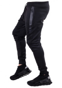 Spodnie JOGGERY dresowe czarne FRANCIS r.XL