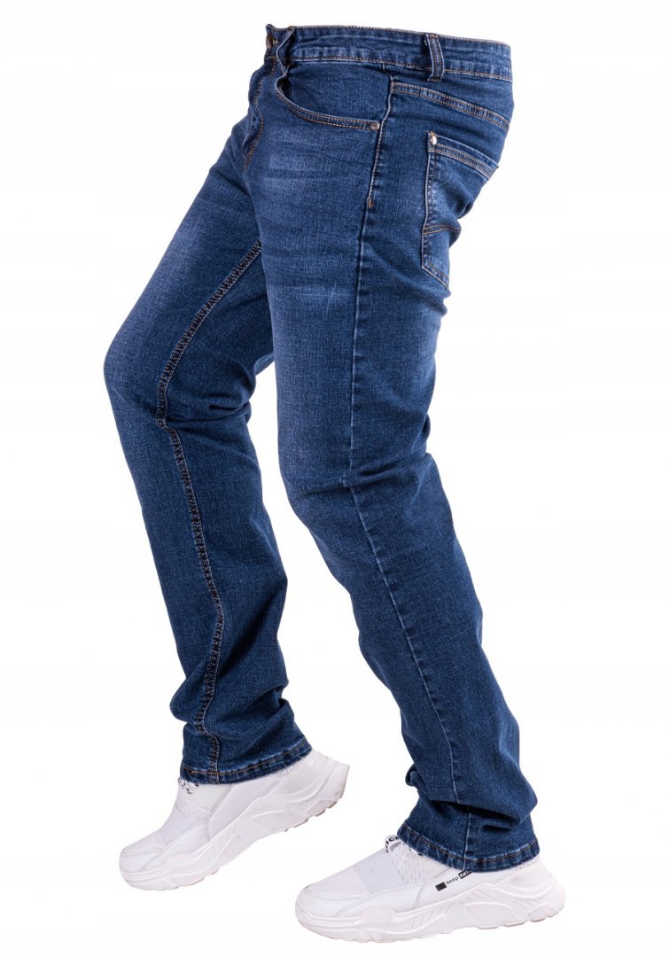 r.36 Spodnie męskie JEANSOWE klasyczne proste ENZO
