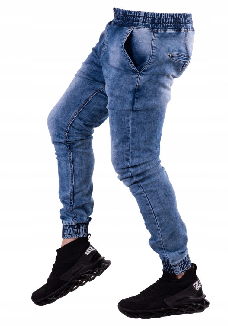 r.34 Spodnie joggery jeansowe męskie ELLEN