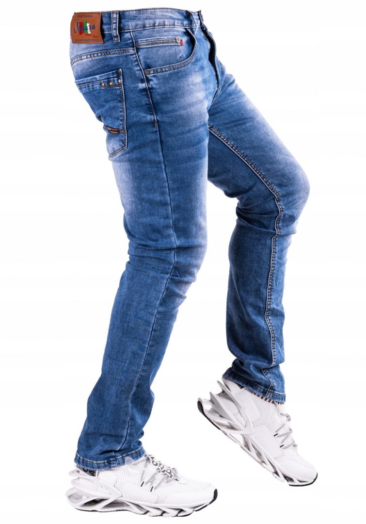r.36 Spodnie męskie JEANSOWE klasyczne TOLLO