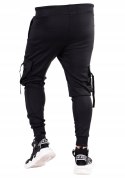 r. XL Czarne spodnie dresowe joggery MAURICIO