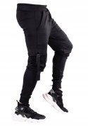 r. M Czarne spodnie dresowe joggery MAURICIO