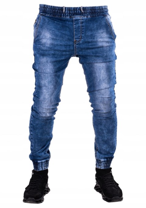 r.34 Spodnie joggery jeansowe męskie MURIEL